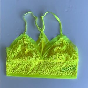 ❌SOLD❌ Aerie // neon yellow bralette